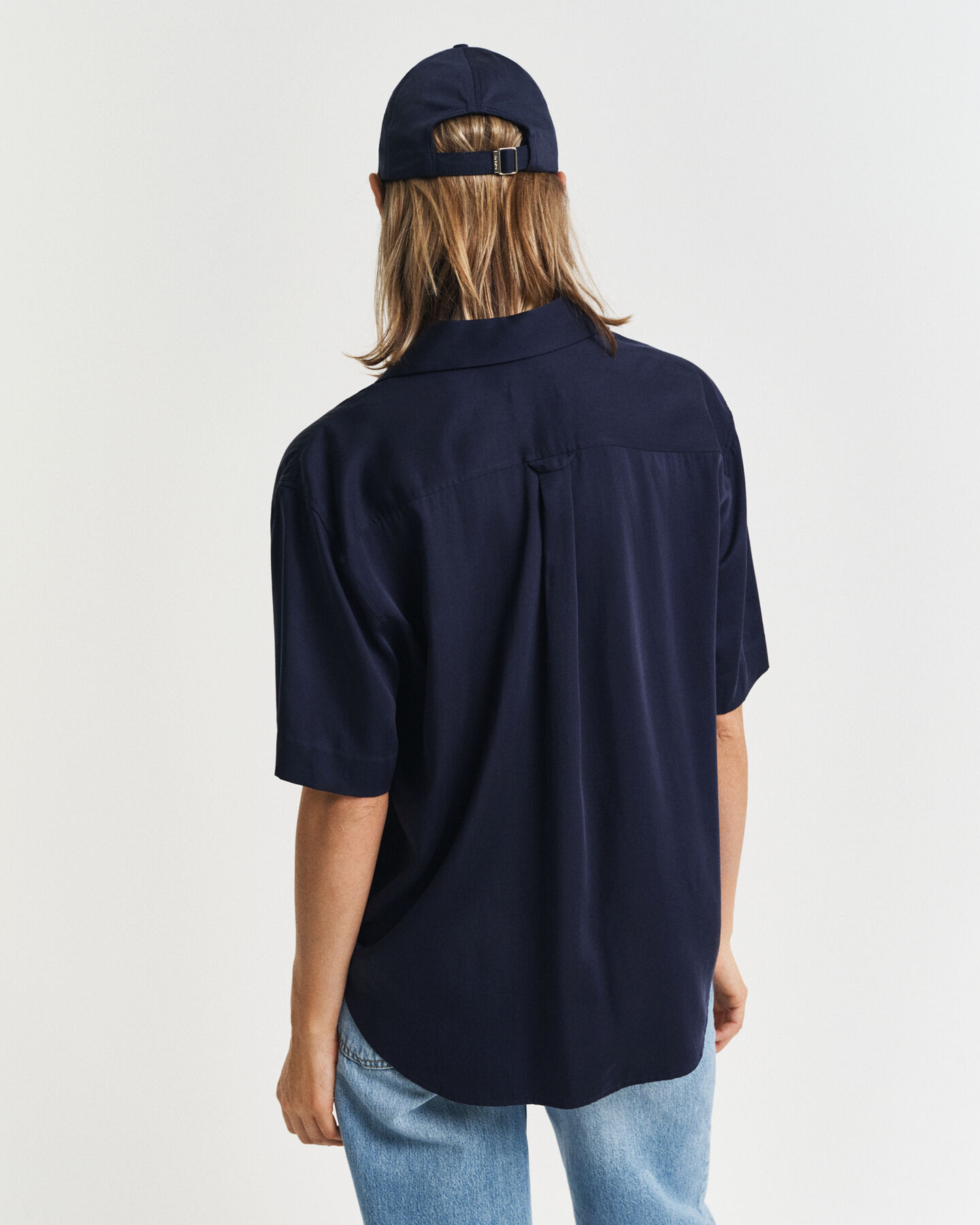 Relaxed fit kortärmad skjorta