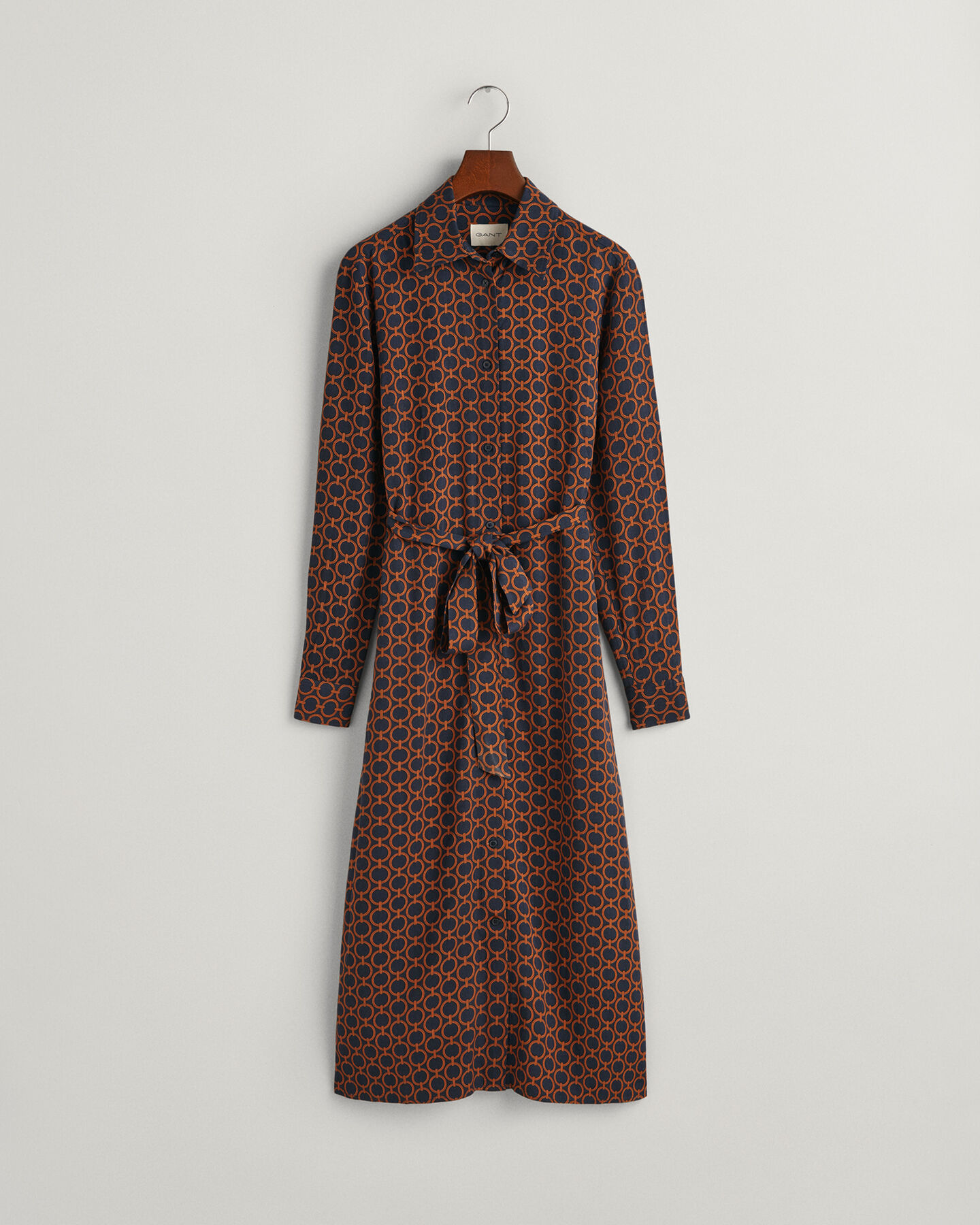 Slim fit Geometric skjortkl&auml;nning