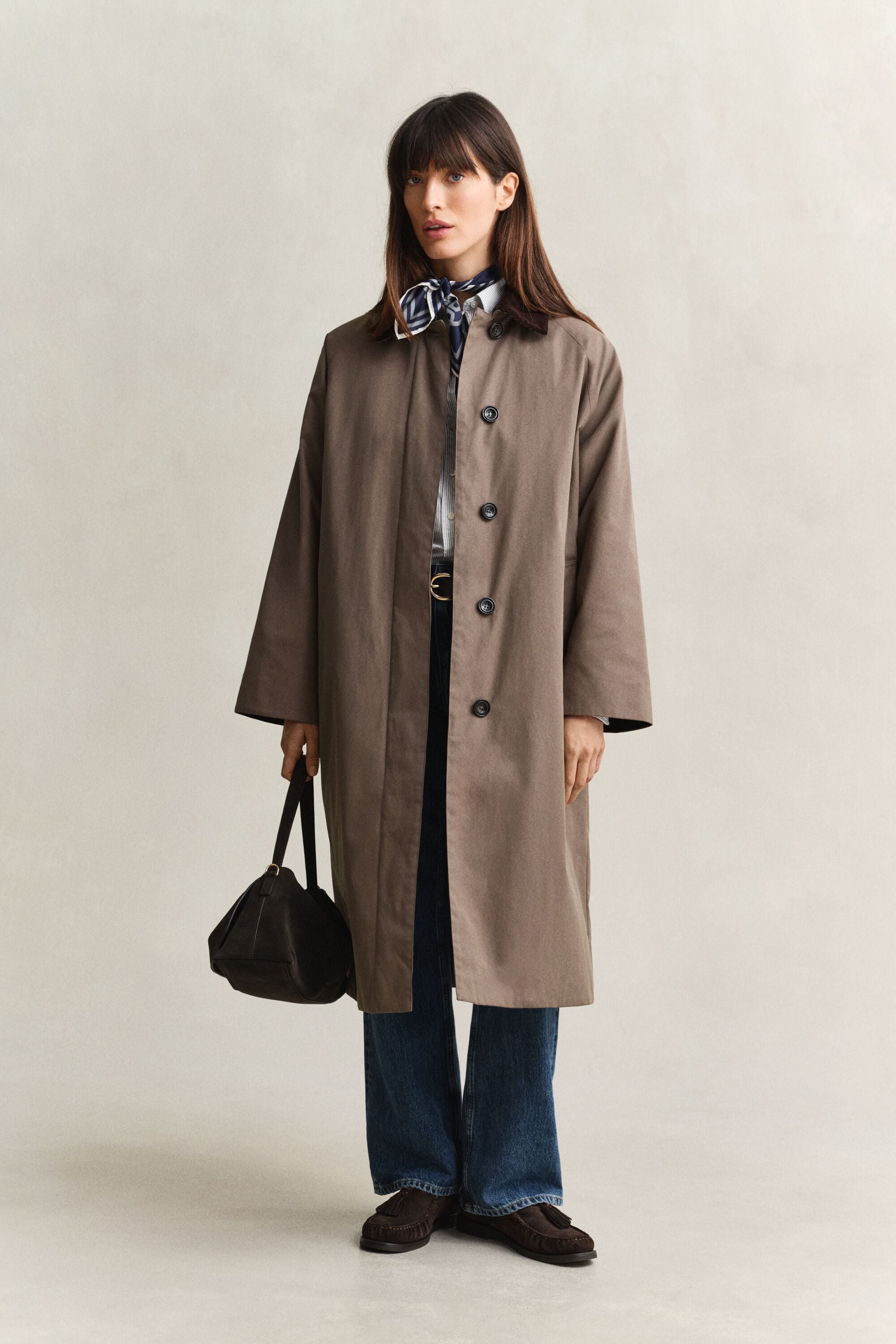 Car coat med vaxad yta