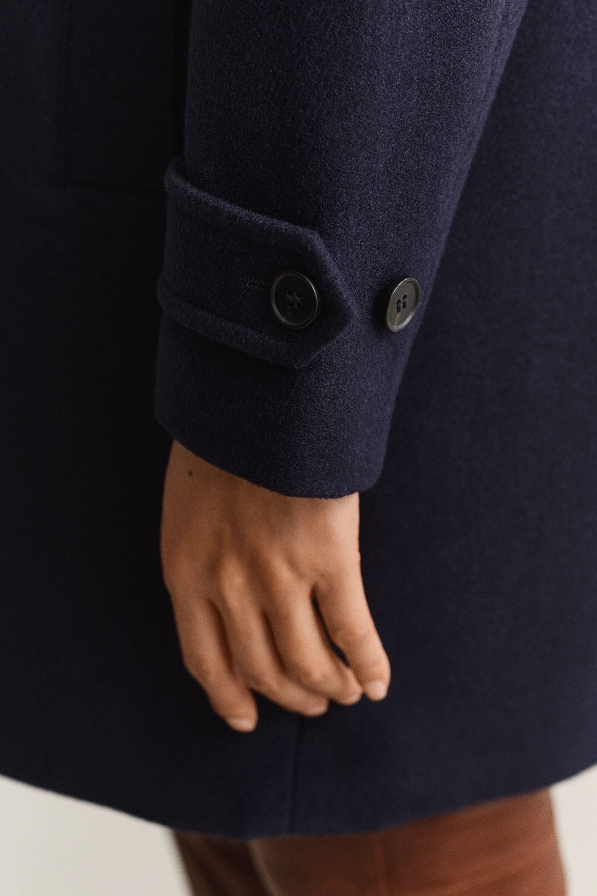 Car Coat i ullblandning