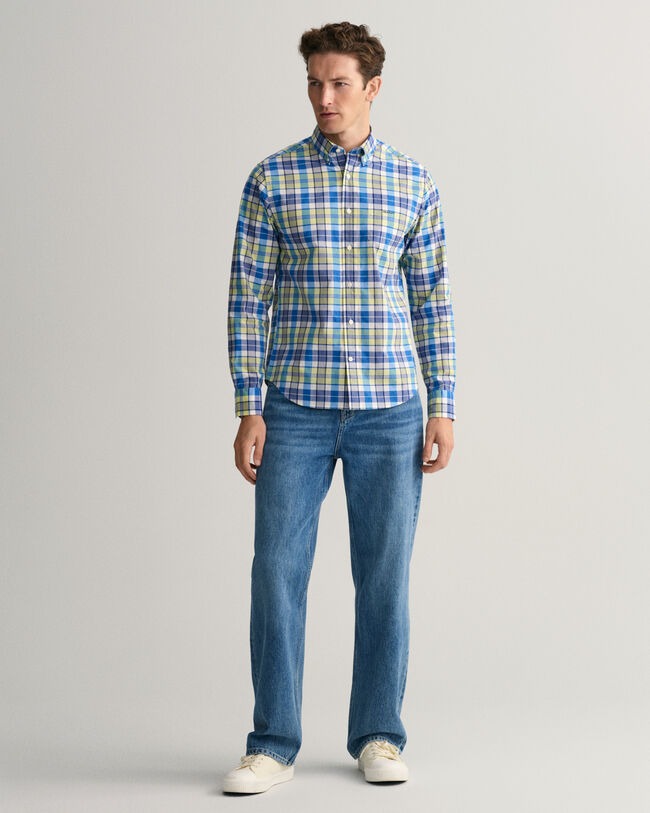 Regular fit färgglad rutig skjorta