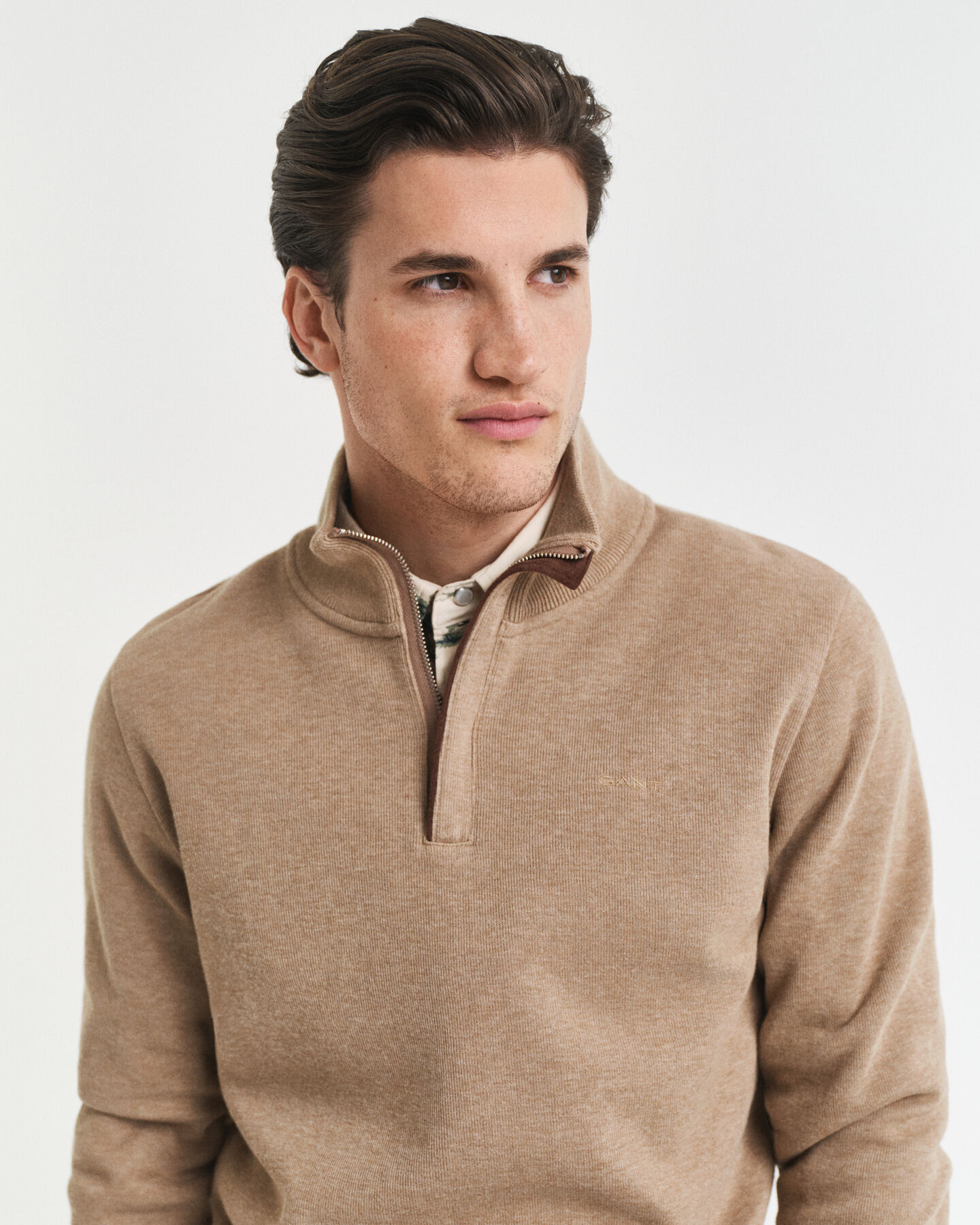 Sacker Rib sweatshirt med half-zip