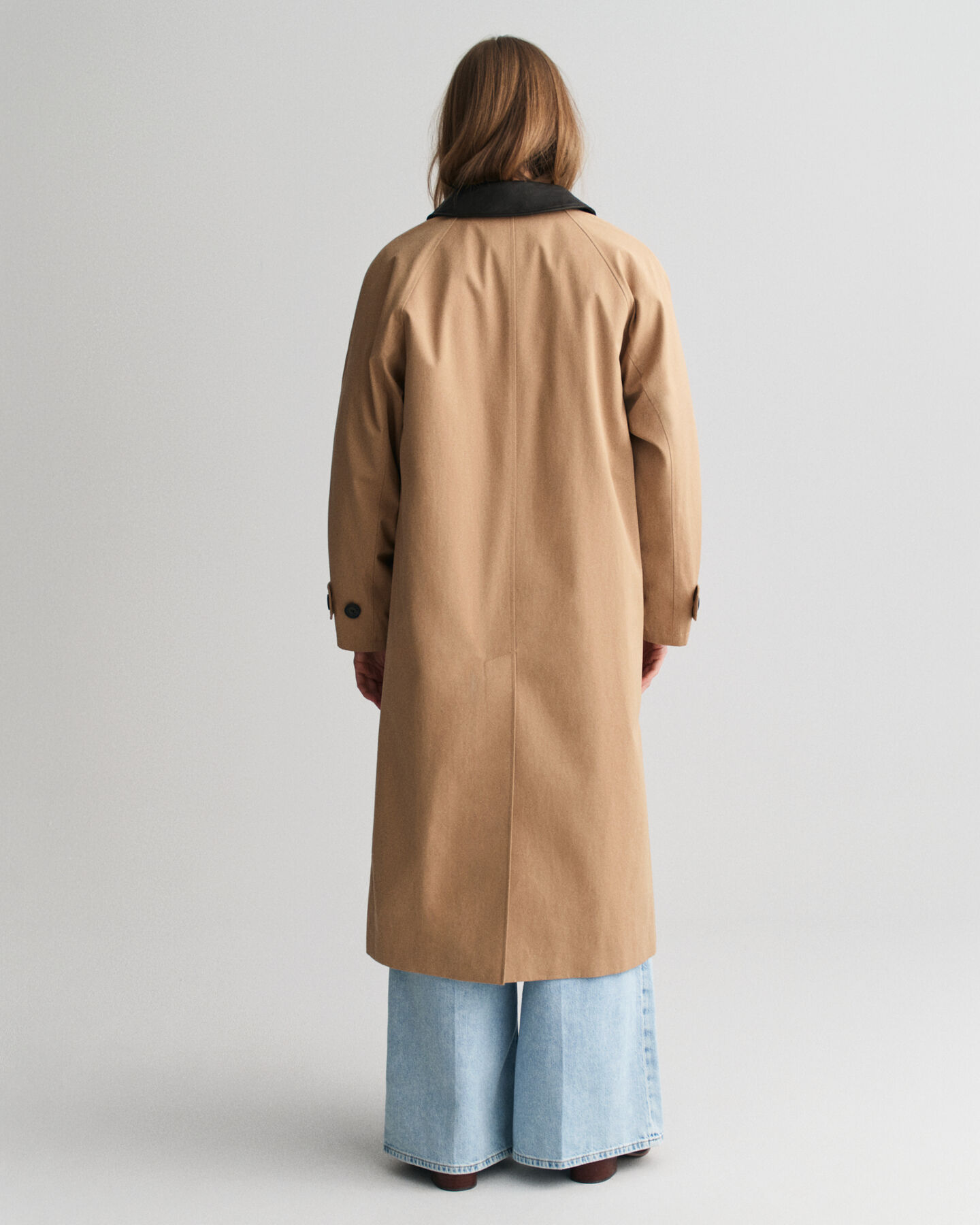 Car Coat med skinnkrage