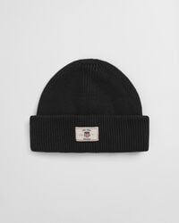 Ribbstickad bomullsmössa