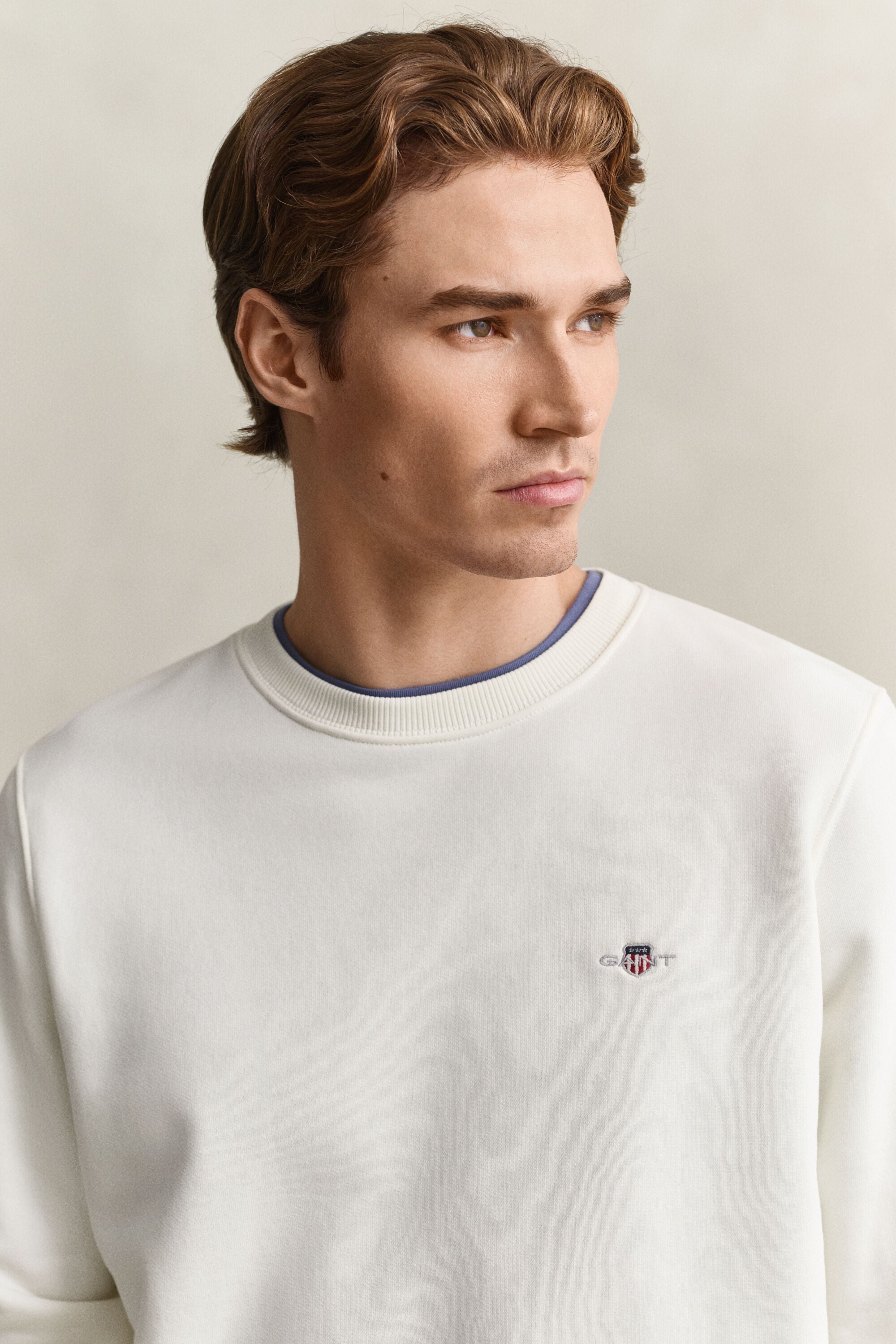 Shield sweatshirt med rund hals