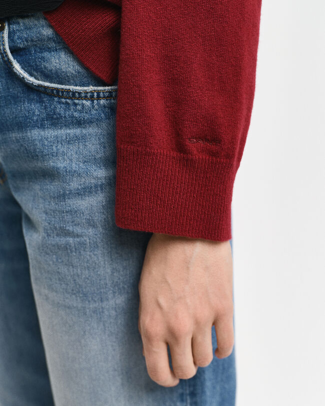 Rundhalsad tr&ouml;ja i superfin lammull