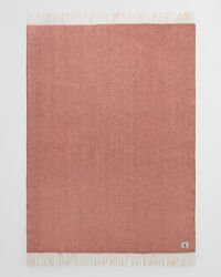 Fiskbensmönstrad yllepläd