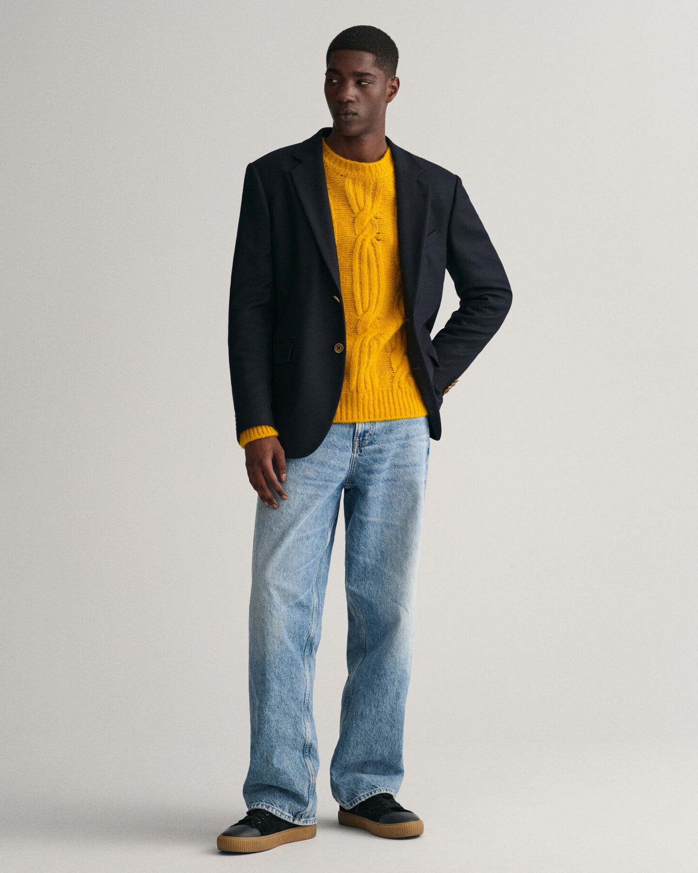 Club-blazer i flanell