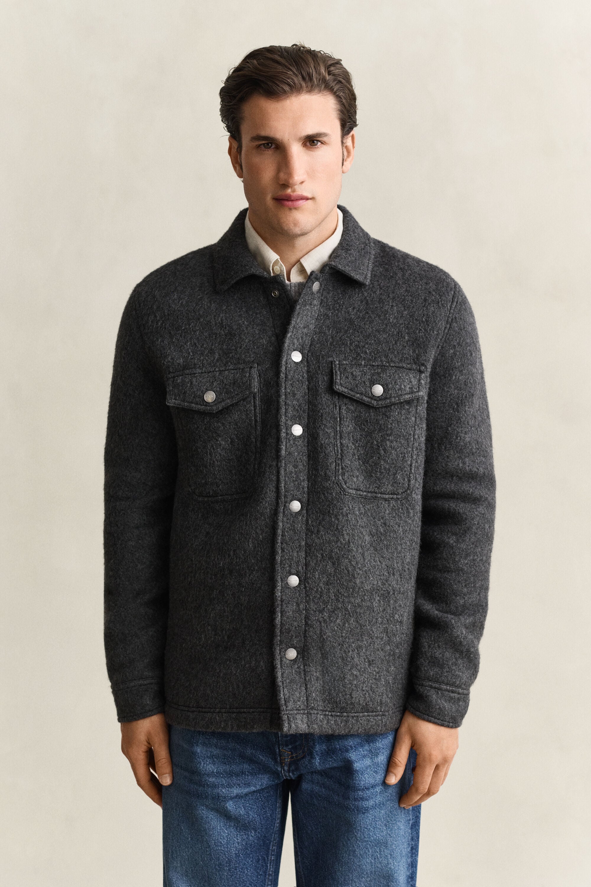 Skjortjacka i fleece