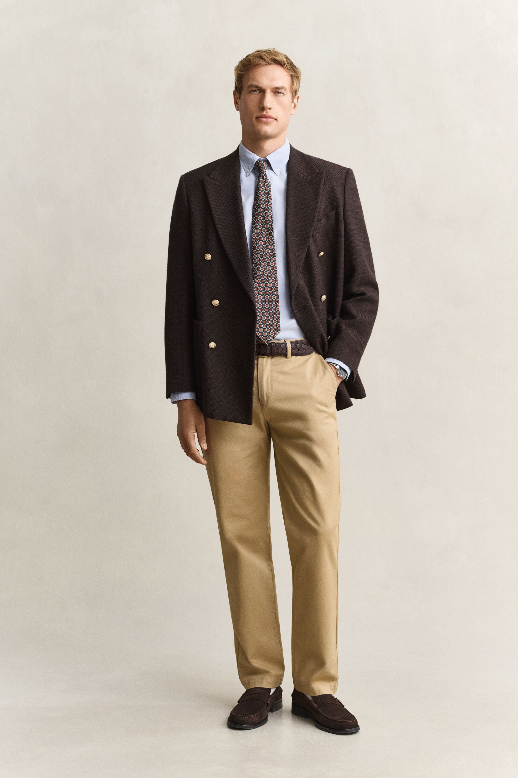 Eleganta chinos med regular fit