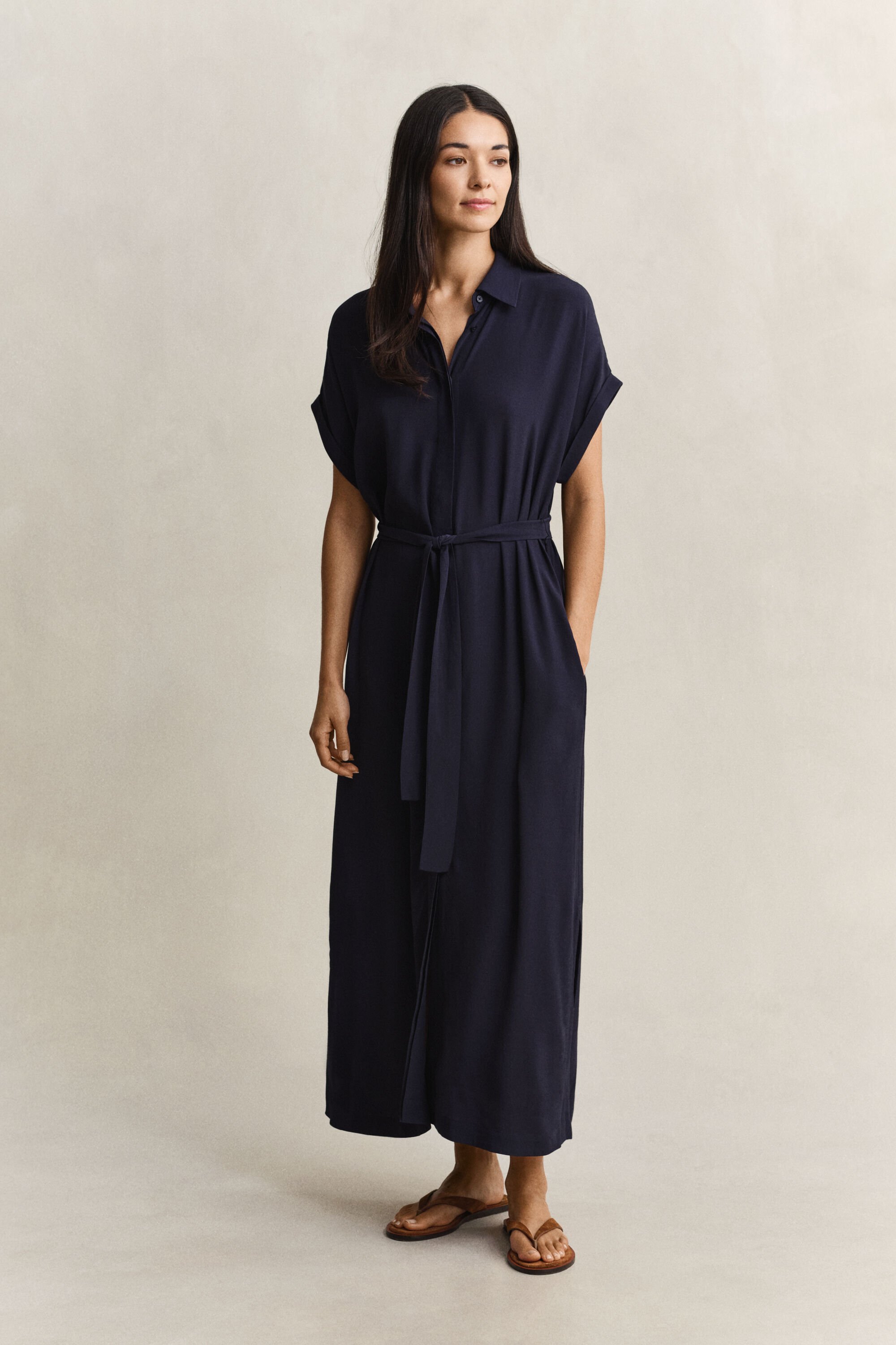 Skjortklänning med holkärm