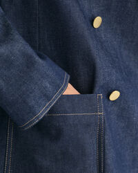 Regular fit klubblazer i denim