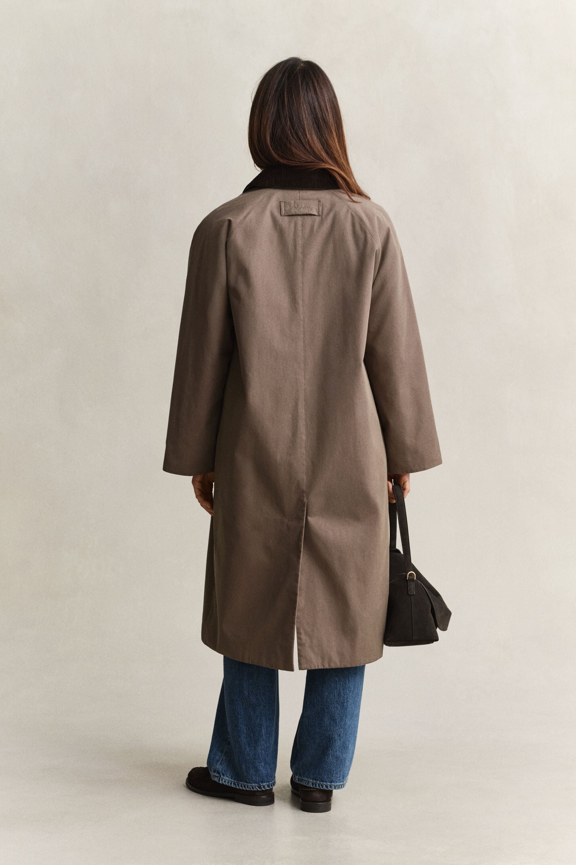 Car coat med vaxad yta