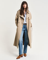 Trenchcoat i jacquard med monogram