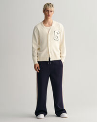 Collegecardigan i supimabomull