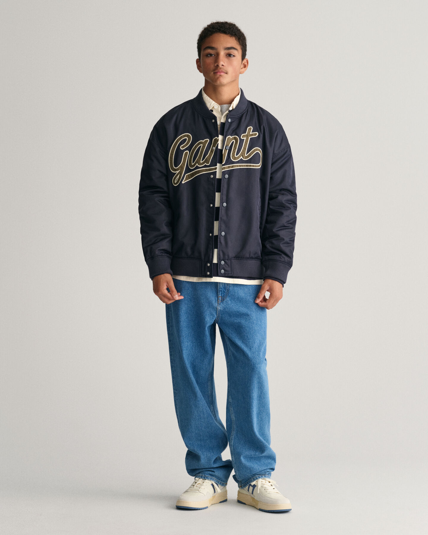 Teens Script Graphic GANT Varsity Jacket