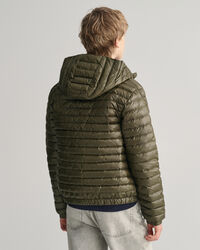 Teens tunn vadderad dunjacka med glans