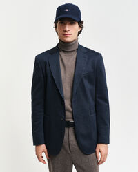 Kavaj i tvåfärgad jerseytwill