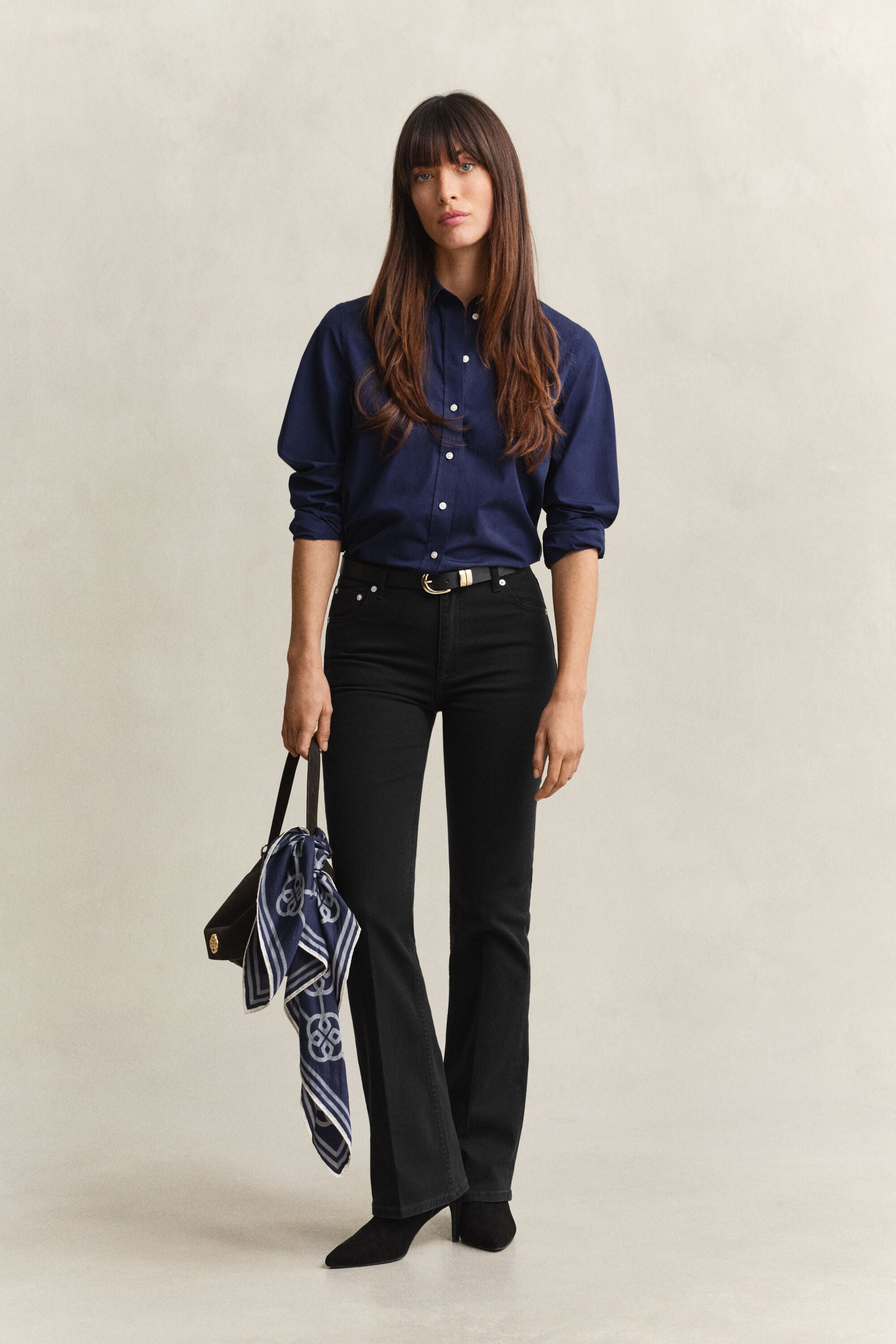 Slim utställda stretchjeans