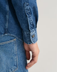 Oversized denimskjorta