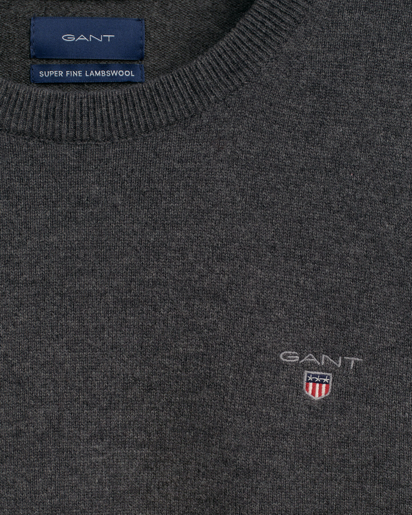 Crew neck tr&ouml;ja i superfin lammull