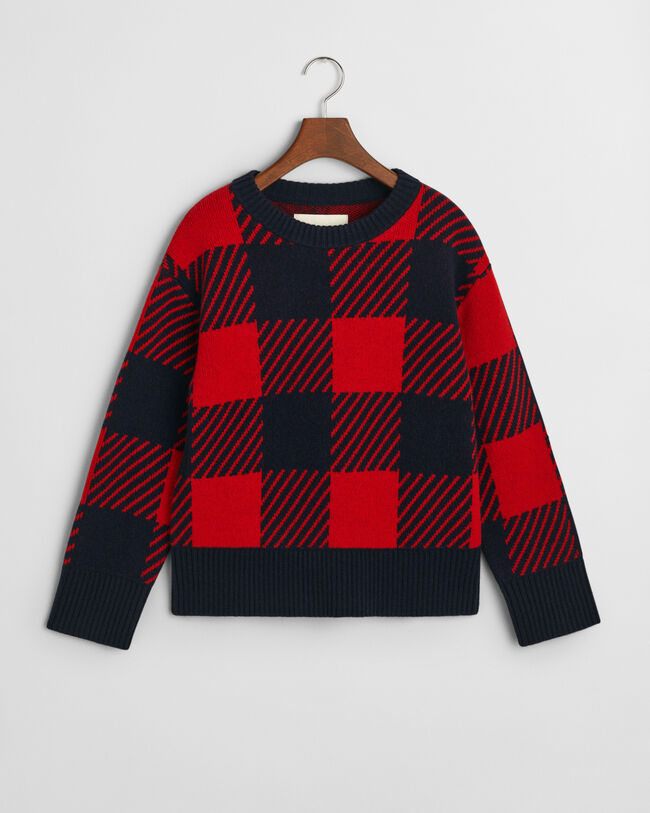 Buffalorutig rundhalsad tr&ouml;ja