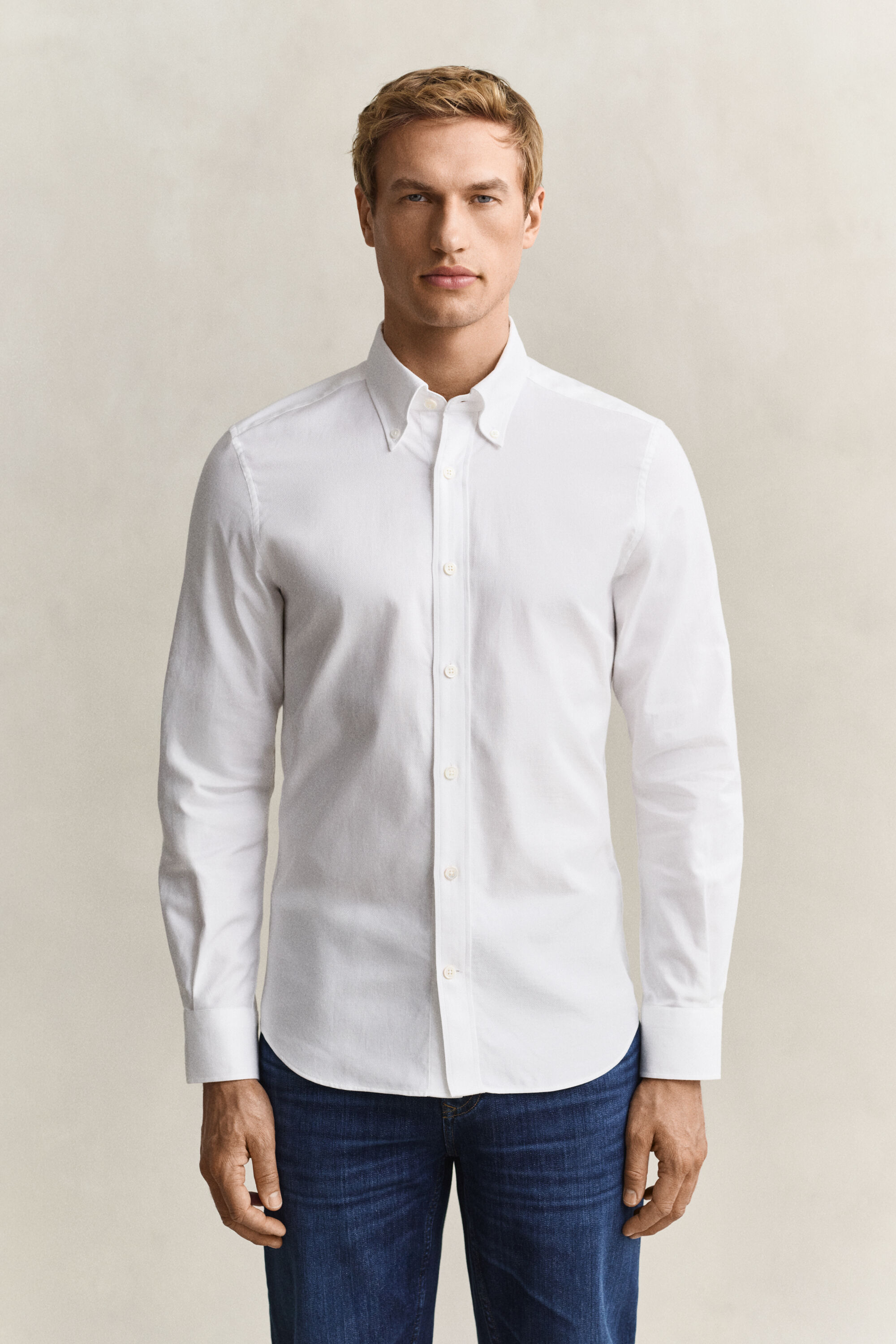 Slim fit skräddarsydd skjorta