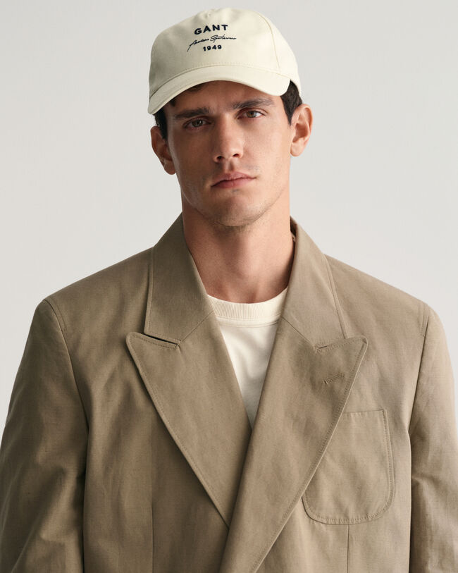 Oversized dubbelknäppt safarikavaj