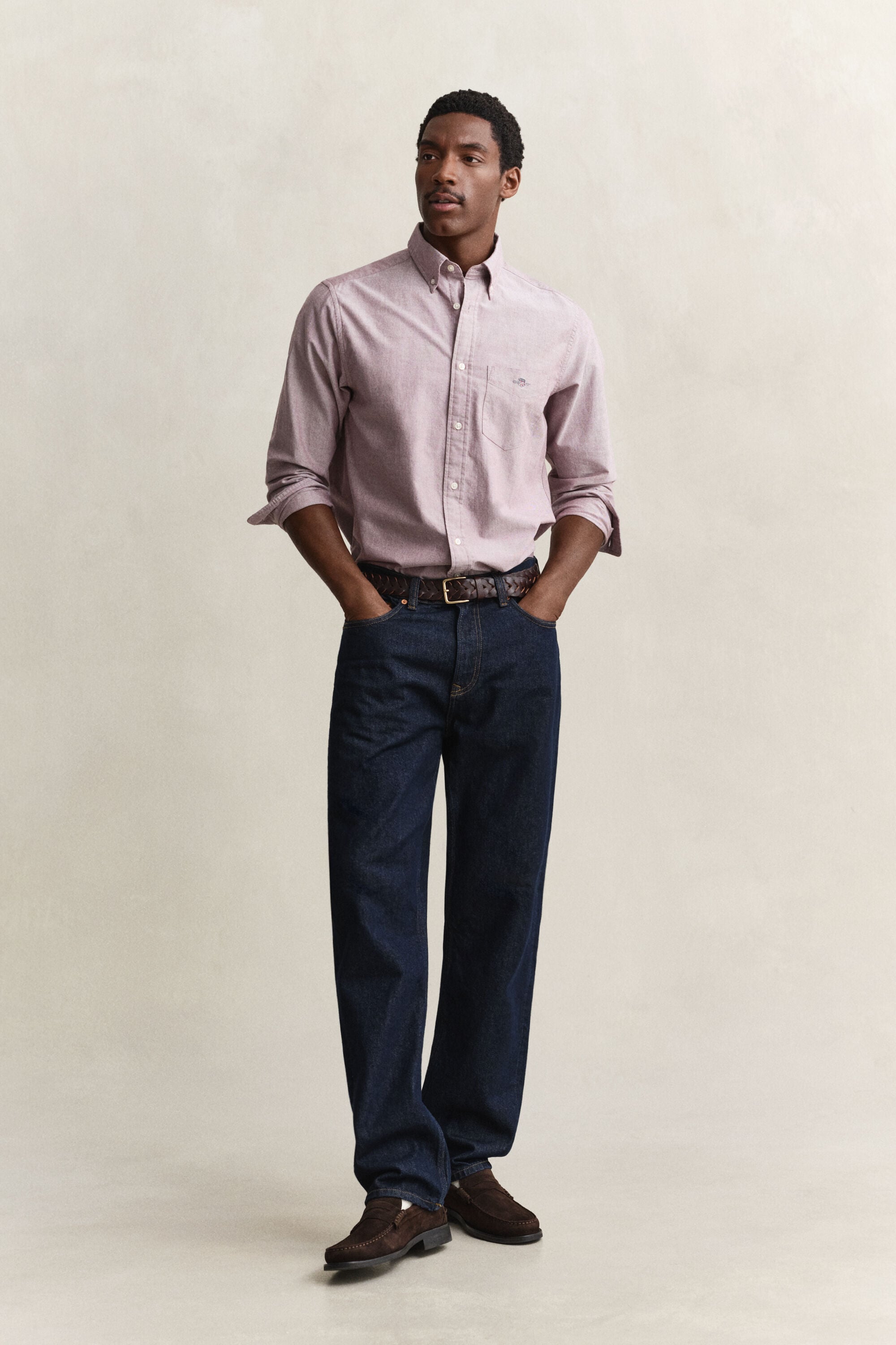 Klassisk oxfordskjorta med regular fit