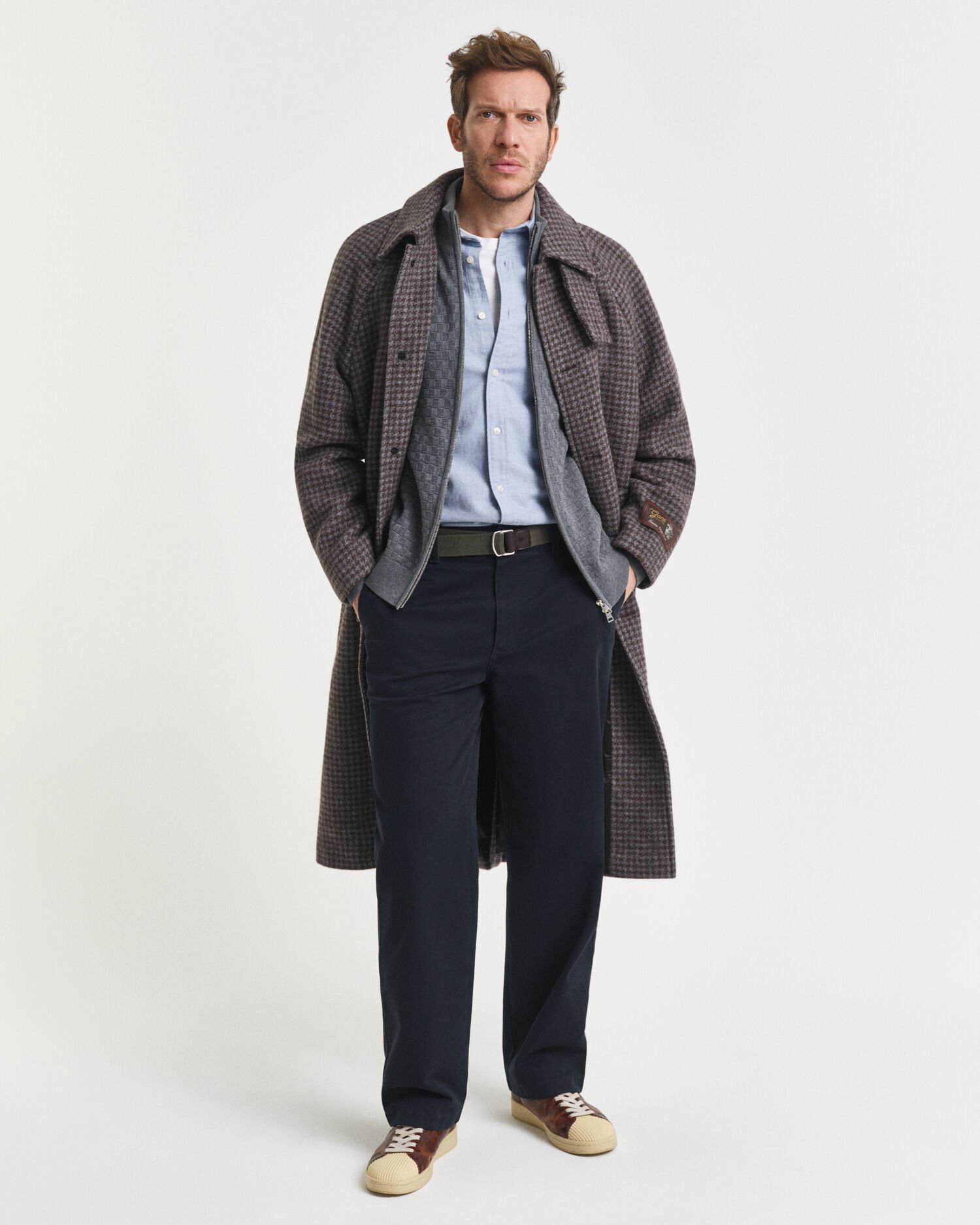 Tröja med dragkedja och mikrostruktur