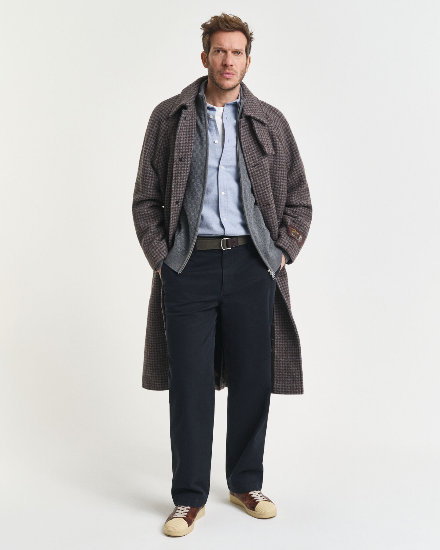 Tröja med dragkedja och mikrostruktur