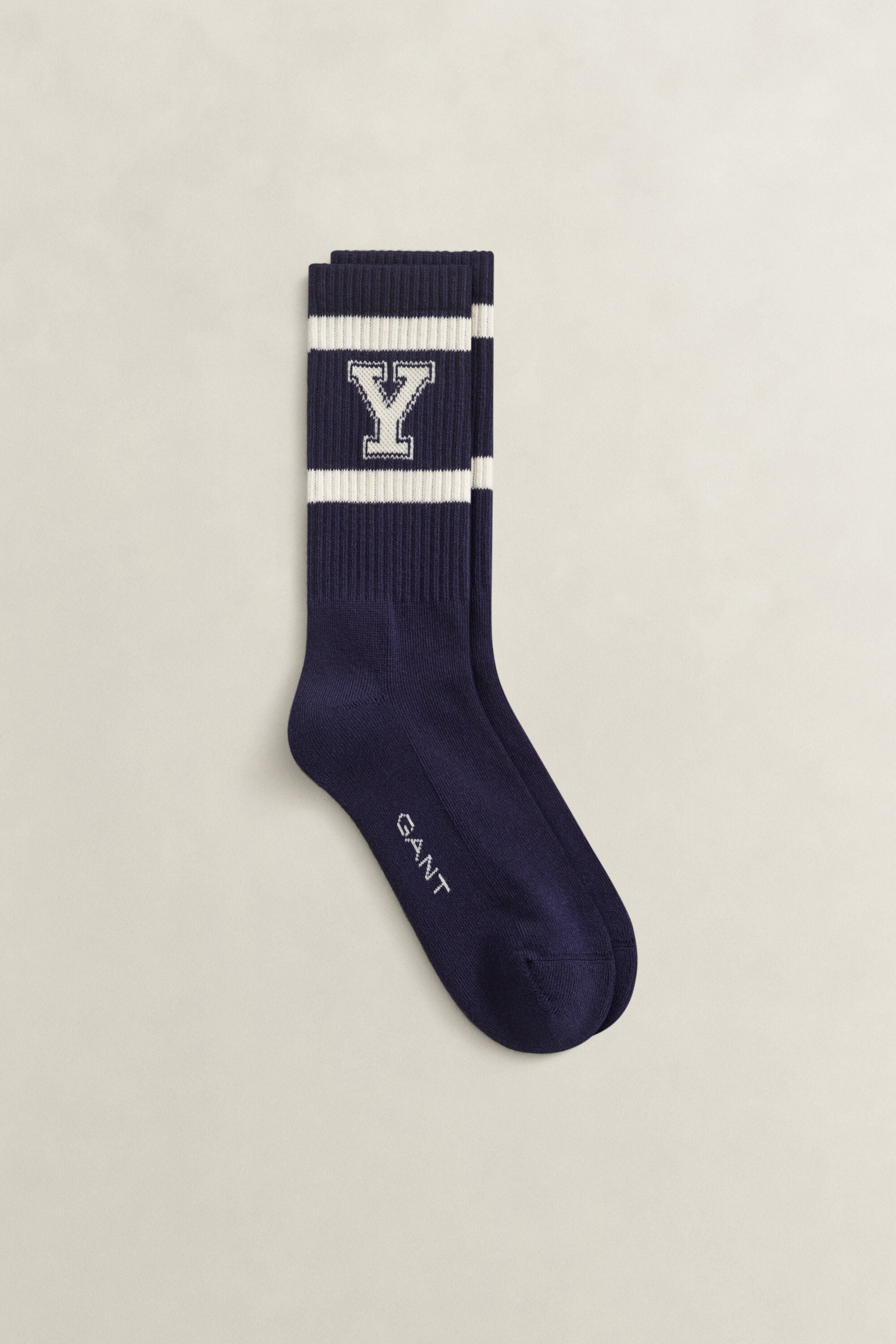 Gant x Yale ribbade sportstrumpor