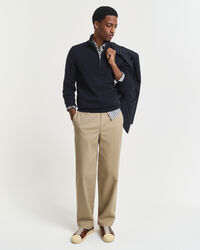 Kashmirtröja med half-zip