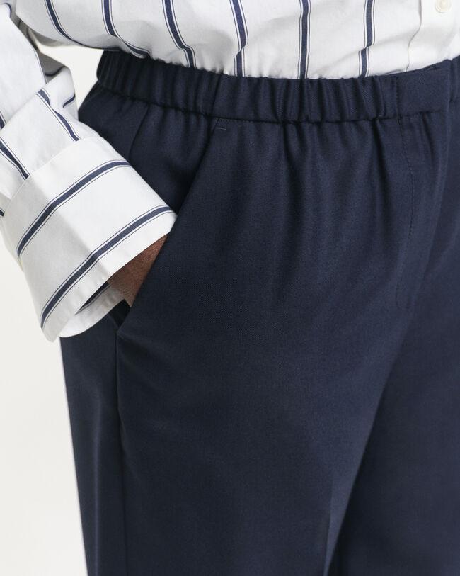 Dra på-byxor i ullblandning