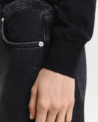 Rundhalsad tröja i extra fin merinoull