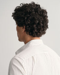 Slim fit formell kritstrecksrandig skjorta