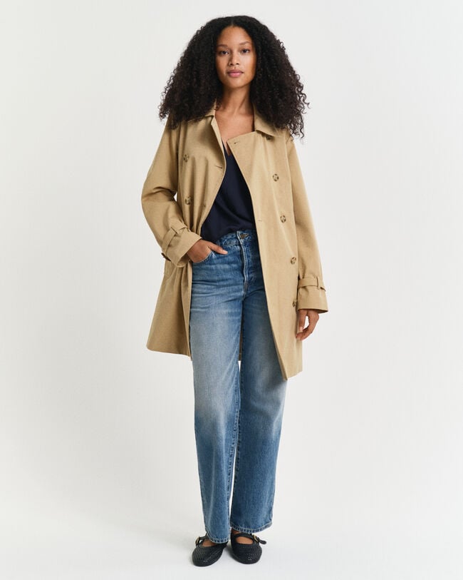 Trenchcoat i bomull