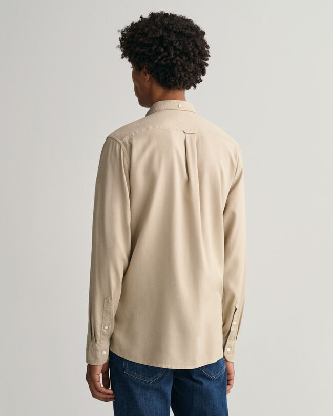 Regular fit Garment-Dyed lyocellskjorta