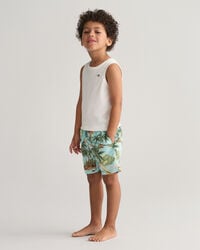 Kids linne med sk&ouml;ldemblem