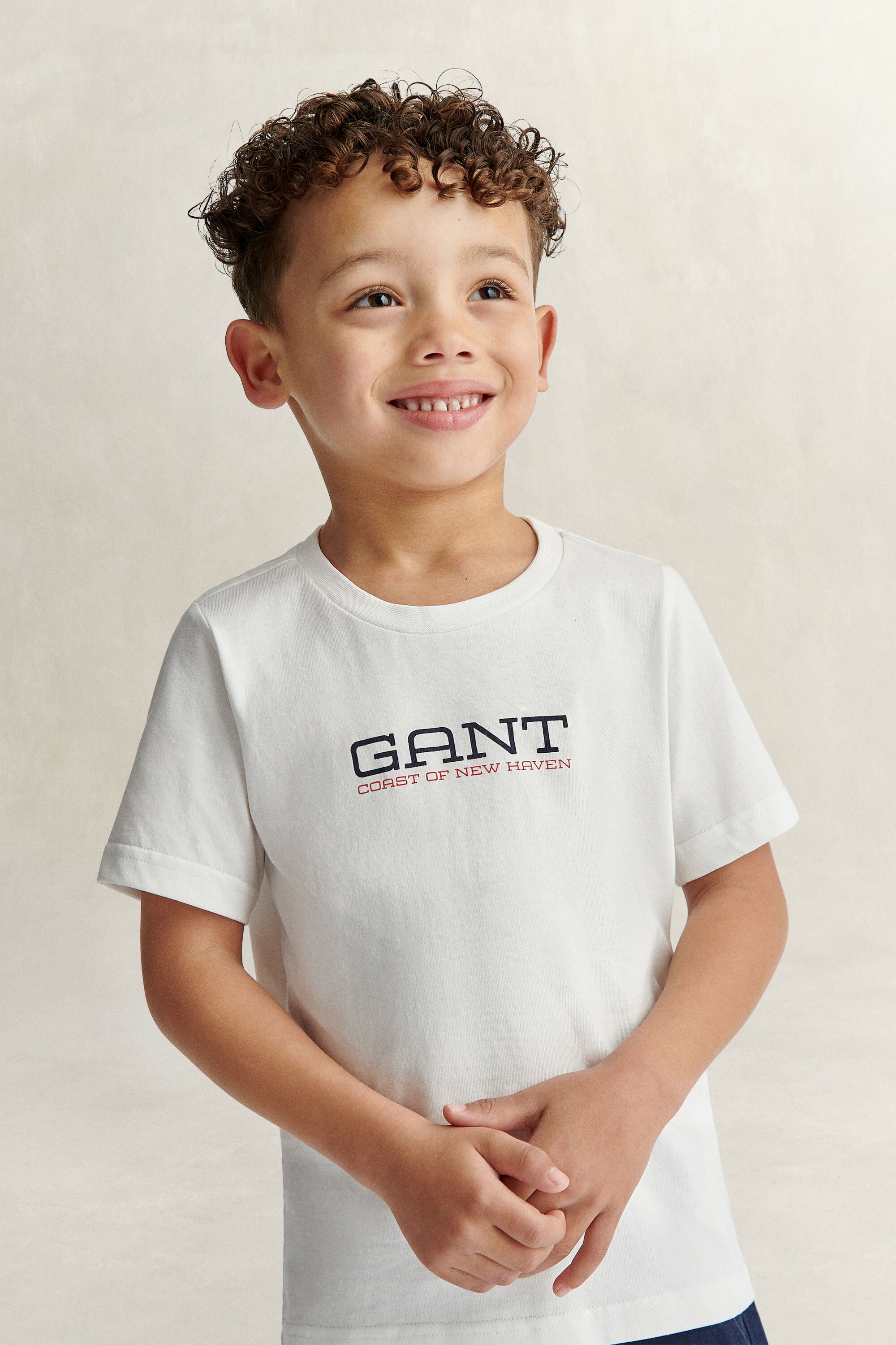 Boys T-shirt med kustmotiv