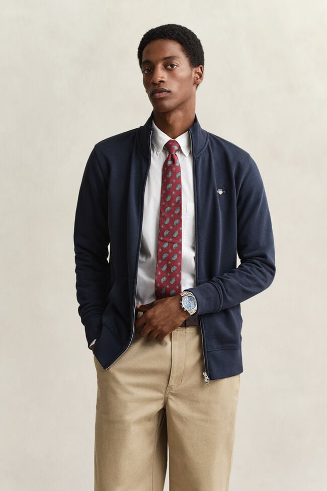 Shield sweatshirt med dragkedja