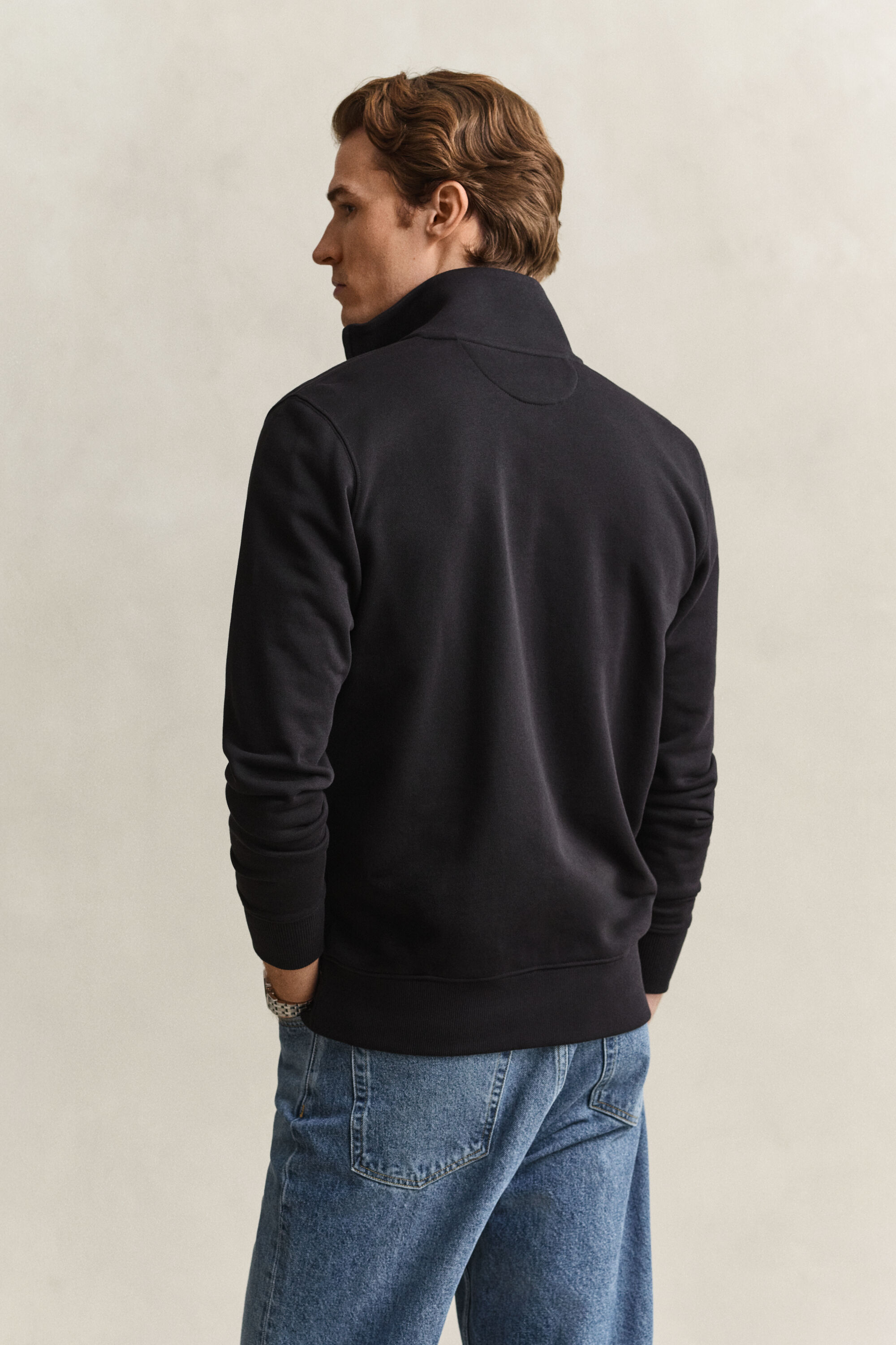 Shield sweatshirt med dragkedja