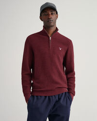 Half-zip bomullstr&ouml;ja