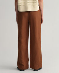 Dra-på-byxor i linne och viskos