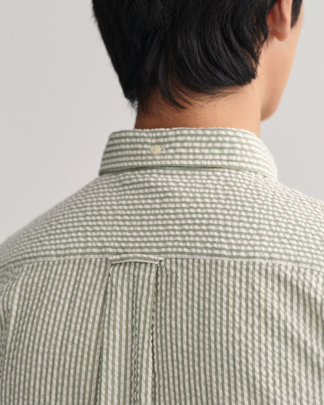 Regular fit Seersucker skjorta