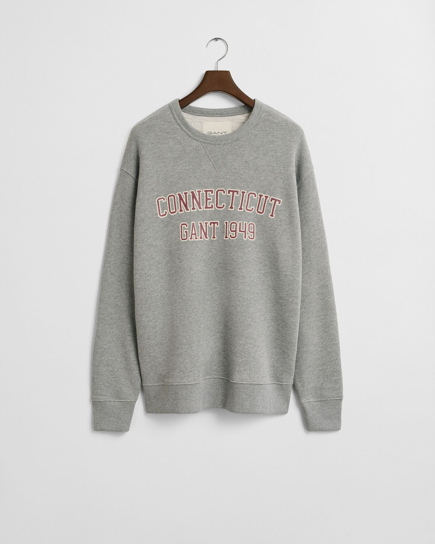 Sweatshirt med rund halsringning och collegemotiv