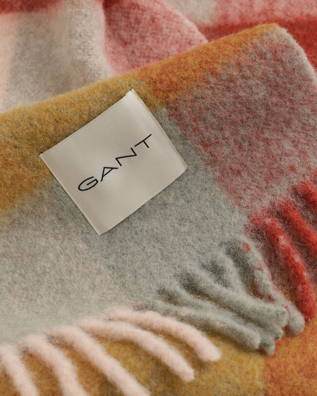 Rutig halsduk i alpackaullblandning