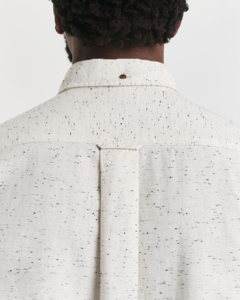 Regular fit flanellskjorta i nepsgarn