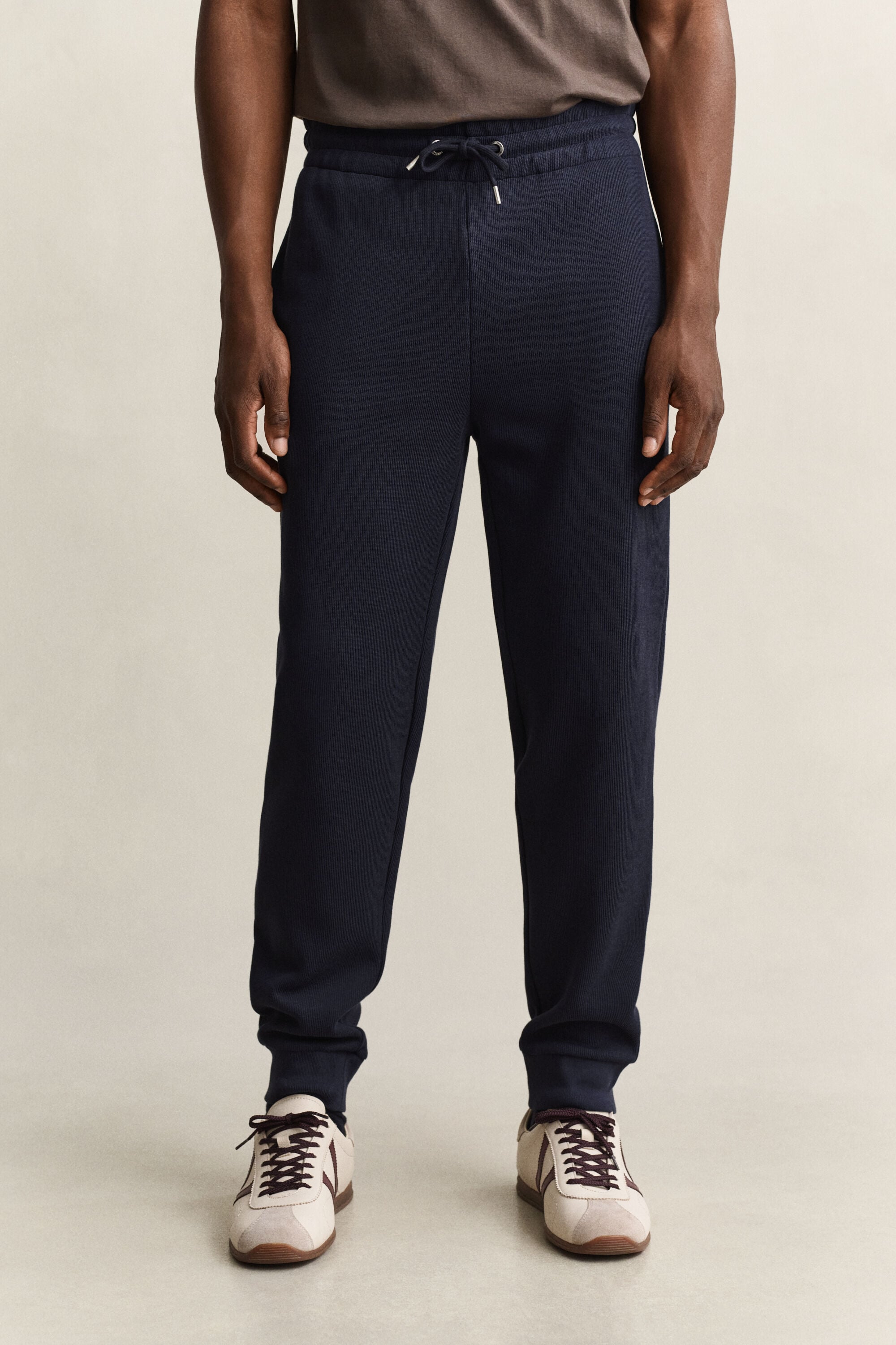 Sacker ribbstickade sweatpants
