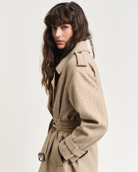 Trenchcoat i jacquard med monogram